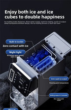 3-in-1-Eisbereiter und Wasserspender: Haushaltsgerät für die Arbeitsplatte mit sofortiger Erwärmung/Kühlung, großes Fassungsvermögen, energiesparend