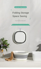 Klappwaschbecken aus Kunststoff, tragbare Waschbecken, zusammenklappbare Wäschewanne für Erwachsene, Baby-Badewanne, Badezimmer, Küchenzubehör, Waschbecken