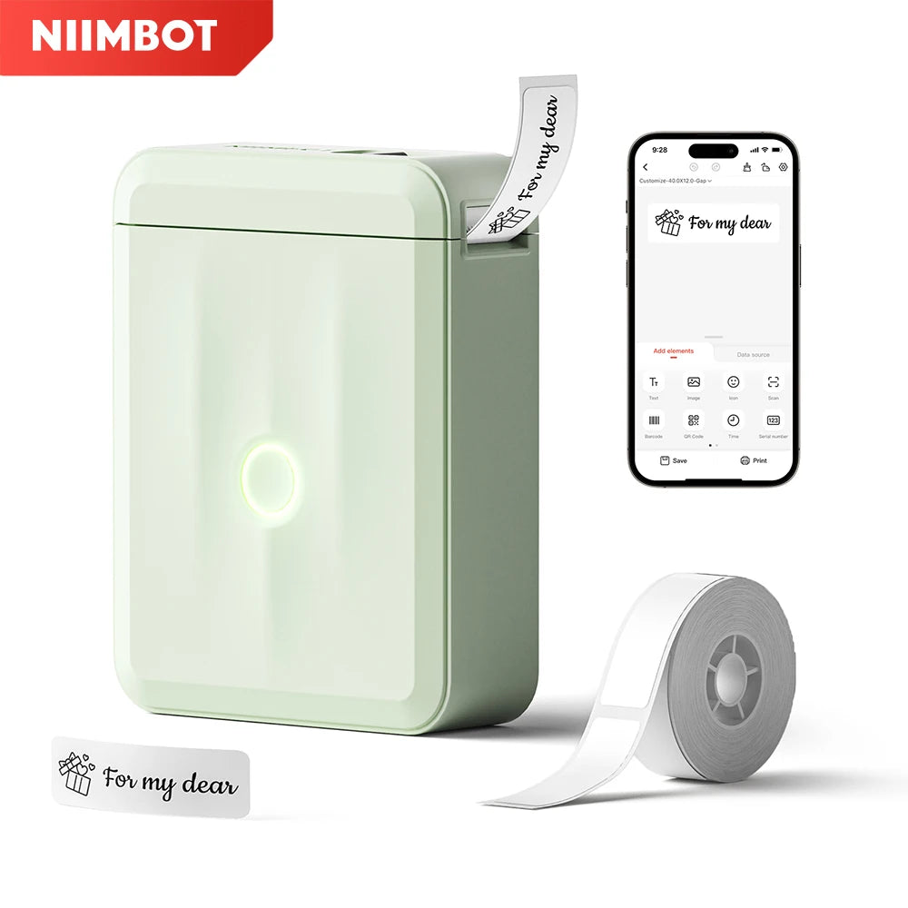 Niimbot D110 Mini Handlicher Thermodrucker Kabellose Etikettenmaschine