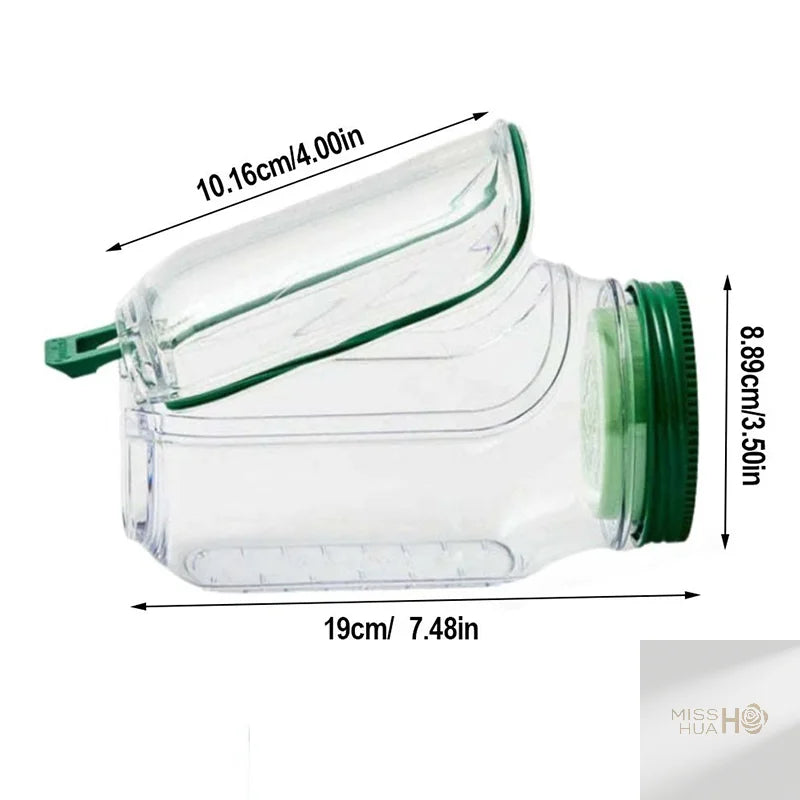 Praktisches Salat-Einmachglas mit Verbandbehälter, seitlichem Zugang, sicher in Mikrowellen, Gefrierschränken und Spülmaschinen zu verwenden