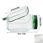 Praktisches Salat-Einmachglas mit Verbandbehälter, seitlichem Zugang, sicher in Mikrowellen, Gefrierschränken und Spülmaschinen zu verwenden