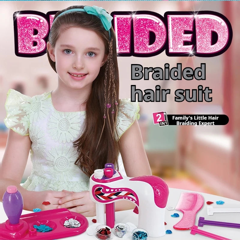 Mini-Dreisträngige geflochtene Haarmachine für Kinder, vollautomatische elektrische geflochtene Haarmachine