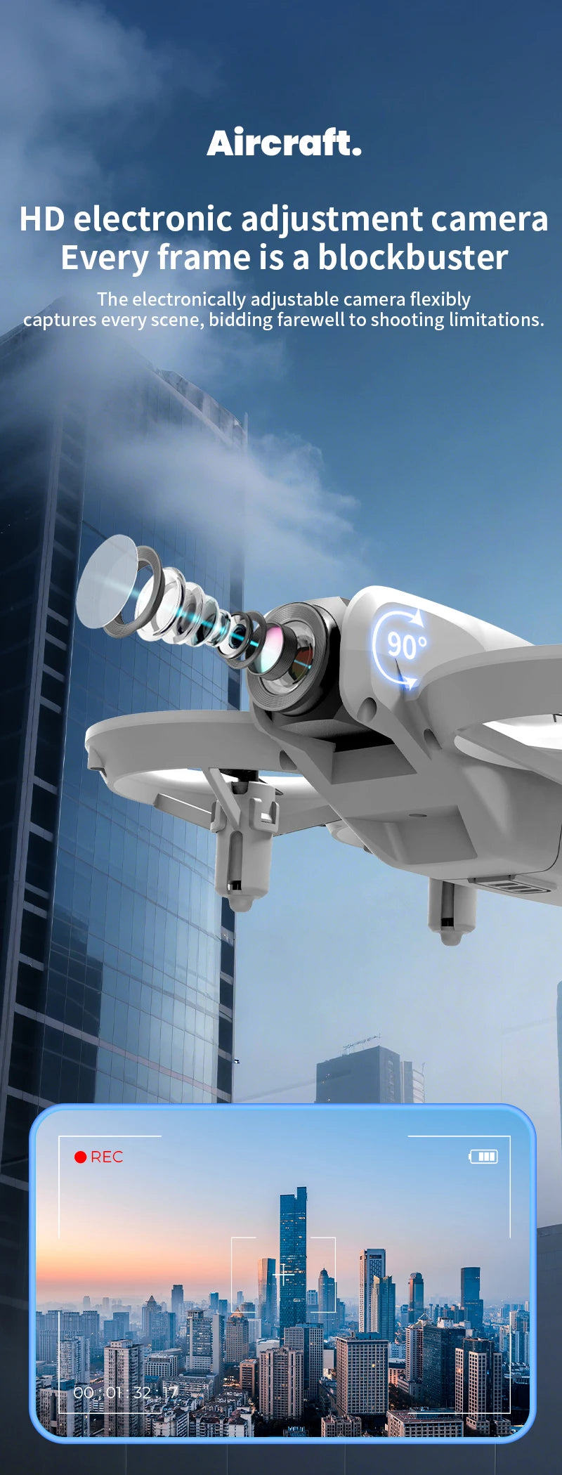 Neue H135 Mini Drohne WIFI FPV Hover Professionelle 4K Kamera Tasche Bunte Lichter Eders Rc Flugzeug Faltbare Quadcopter RC spielzeug Geschenke