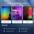 160CM Smart Bluetooth Tuya Ecke Stehlampe Schlafzimmer Nachtlicht Dimmbare RGB Stimmung Beleuchtung Musik Sync Stand Lampe für wohnkultur