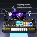 CONUSEA Kinder DJ-Mixer – Mikrofon, App-Steuerung, Klaviertastatur, 3–12 Jahre