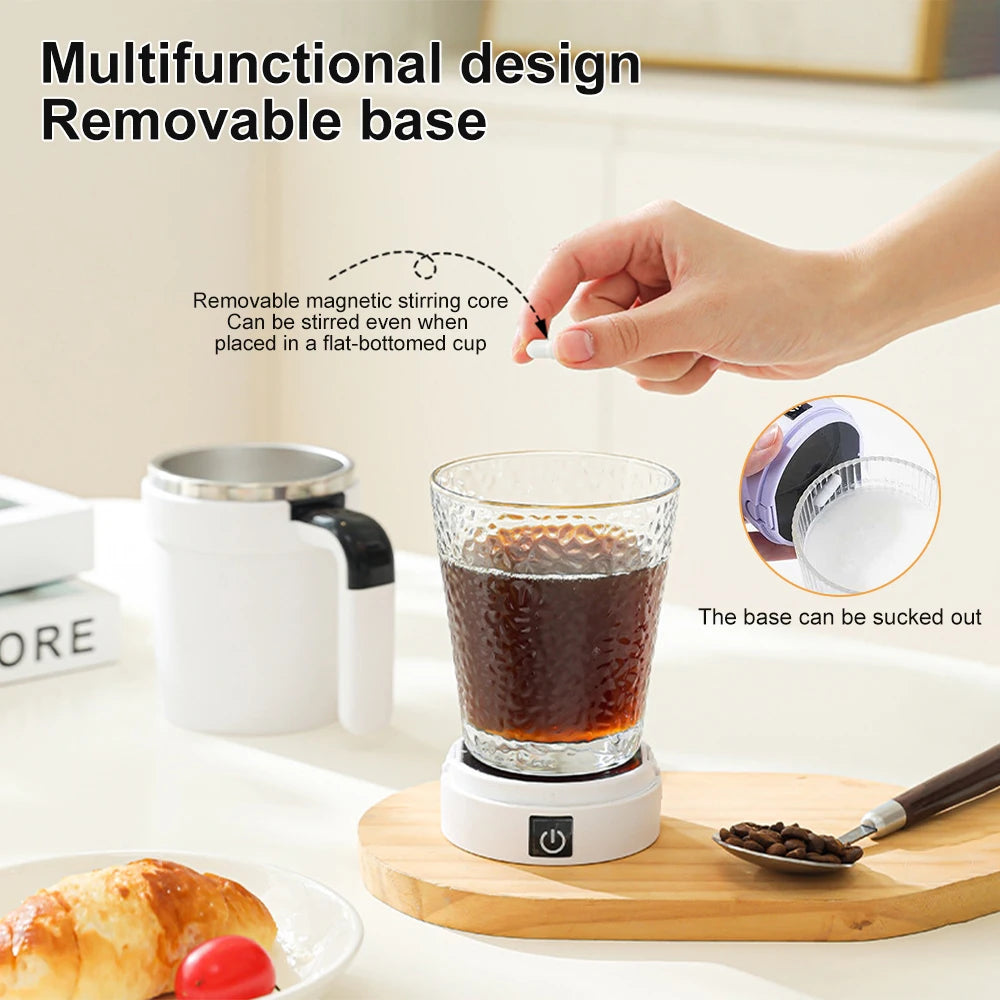 380ML Automatische Rühren Tasse Wiederaufladbare Elektrische Selbst Mischen Kaffee Becher Tragbare Tee Milch Trinkbecher Rotierenden Magnetische Werkzeuge