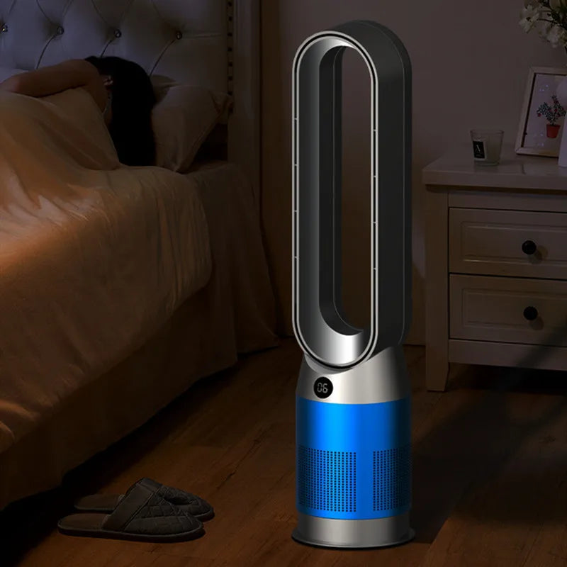 42-Zoll-220-V-Lüfter ohne Flügel, Dual-Purpose-Kühlung und Heizung, leise Heizung für zu Hause, schnelle Luftzirkulation und Reinigungsturm