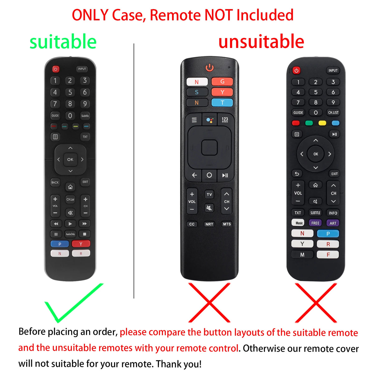 Silikon-Schutzhülle für Hisense TV Fernbedienung – EN2B27 / EN2H27 / EN2A27 / RC3394408