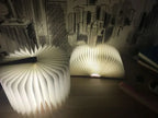 3D Holz Faltbare LED Buch Nachtlicht 3 / 5 Beleuchtung Farben 5V