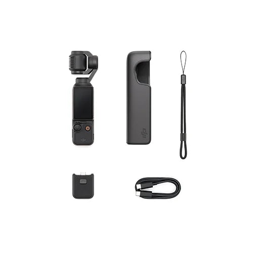 DJI Osmo Pocket 3 Kamera: 1'' CMOS-Sensor, 4K/120fps-Video, 3-Achsen-Stabilisierung, 2'' drehbarer Touchscreen, kleine Videokamera