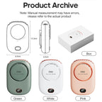 Mini ventilateur de cou portable à suspendre, sans pales, rechargeable par USB, idéal pour les sports de plein air et les voyages.