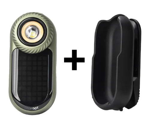 LOOPSK09-LOOPDOT LOOP Multifunktionale Mini-EDC-Taschenlampe, tragbare Handbeleuchtung, Taschenlampe für Outdoor-Sport, Camping, Höhlenforschung