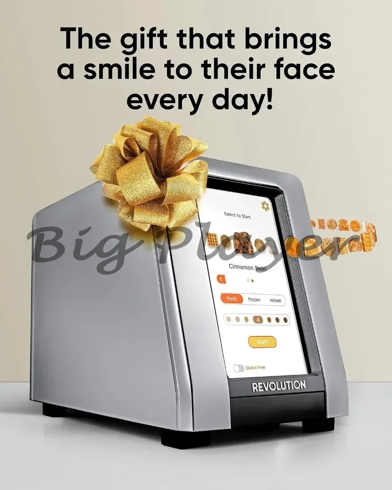 für R270 Hochgeschwindigkeits-Touchscreen-Toaster, 2-Scheiben-Smart-Toaster mit patentierter InstaGLO-Technologie, Wärmeregal und Panini P