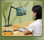 Oatsbasf versteckter Nachttisch-Tablet-Telefonständer 990 °   Drehbare, einsteckbare, geschlitzte, aufsteckbare Telefonhalterung, Tablet-Halterung für Sofa, Schreibtisch