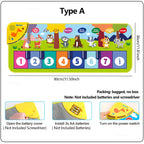 Klaviermatte für Kinder, Kinder, Kleinkinder, Bodentastatur, Tanzmatte, Baby, Fitness, Spielen, Tiermusik, Decke, Instrument, Spielzeug, Mädchen, Jungen, Geschenk