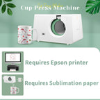 Automatische Tassenpresse, 10–11 Unzen, Transfersublimation, tragbare Tassenpresse, One-Touch-Taste als Geschenk für Geburtstage