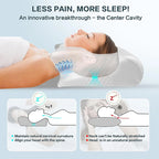Memory-Schaum Nackenkissen 2-in-1 – Orthopädisch, ergonomisch, Anti-Schnarchen, 4 Farben