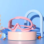 Schwimmbrille für Kinder im Alter von 3–15 Jahren, beschlagfrei, auslaufsicher, transparent, für Jungen und Mädchen, für Pool und Strand