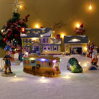 Weihnachtsschmuck Geschenk Alter Mann Auto Haus Harz Kleine Weihnachtsstatue Griswold Villa Home Desktop Figur Gartendekorationen