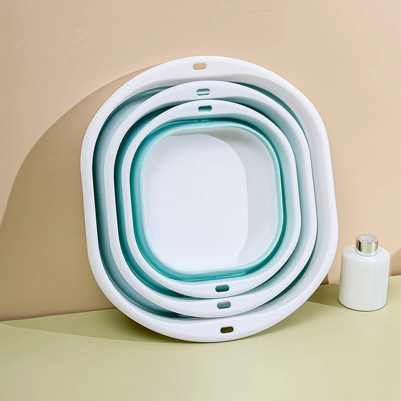 Klappwaschbecken aus Kunststoff, tragbare Waschbecken, zusammenklappbare Wäschewanne für Erwachsene, Baby-Badewanne, Badezimmer, Küchenzubehör, Waschbecken