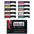 10PCS Kinder Multi Farbe Haar Farbstoff Kamm Set Mode Make-Up Spielzeug Kits Einweg Haar Färben Kamm Spielzeug Für Mädchen Farbe haar