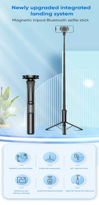 VRIG Magnetisches Selfie Stick Stativ – 1,5m, MagSafe, Bluetooth-Fernbedienung | iPhone & Android