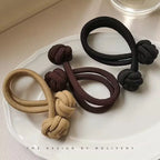 Haarband mit Knotendesign, elastisches Nylon-Haargummi für Pferdeschwänze, dickes und strapazierfähiges Haarstyling-Accessoire, schlichte Eleganz und Niedlichkeit für jeden Tag, verschiedene Farboptionen