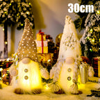 30 cm leuchtender Zwerg Weihnachtsdekorationen 2024 gesichtslose Plüschpuppen Elf Home Ornamente Navidad Neujahr 2024 Geschenk
