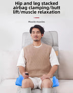 Ganzkörper-Massagematte mit Airbags, Dehnungsheizung, 3D-Entspannung der Lendenwirbelsäule, Rückenmassagegerät, PU-Leder, tragbar und tragbar