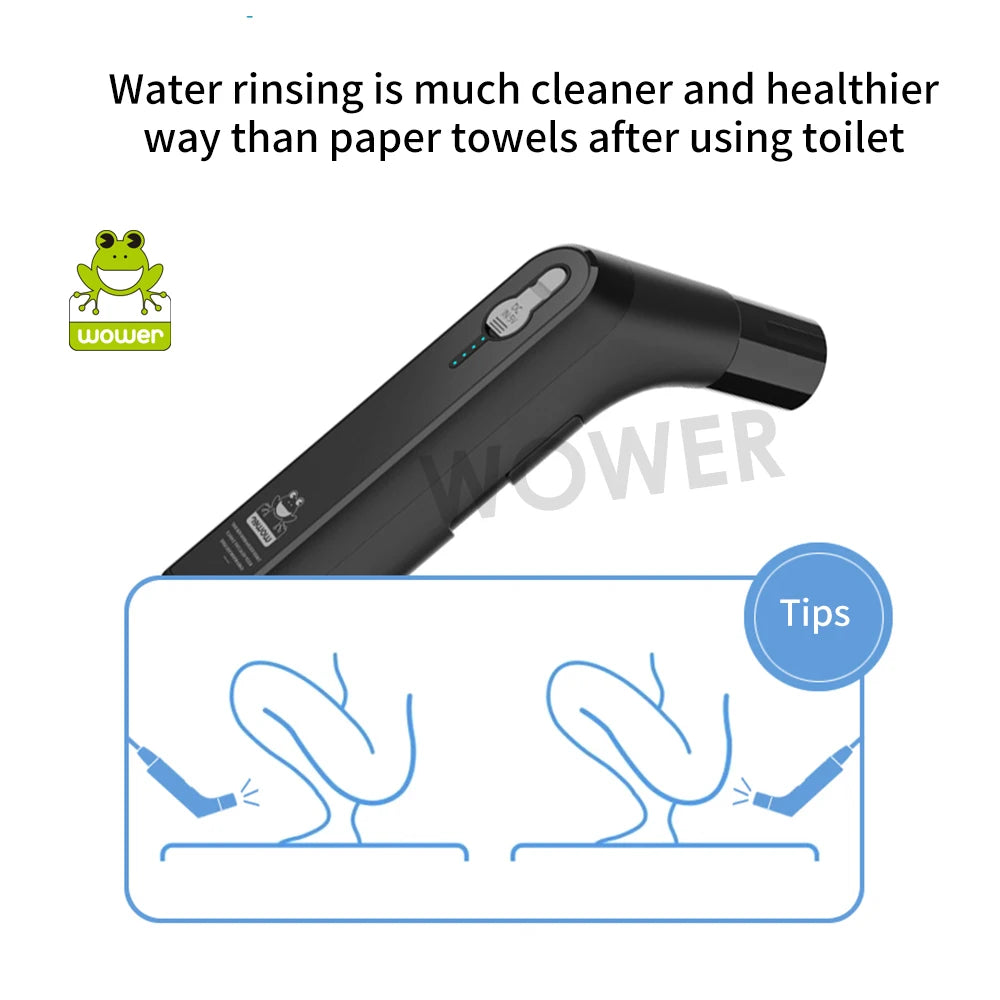 2,5 l tragbares elektrisches Bidet, wiederaufladbar, Shataf-Handbidet, Po-Sprühgerät für die persönliche Hygiene, Reinigung, Reisen, Camping, Bidet