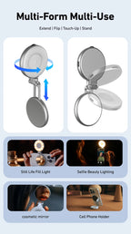 TELESIN- Telefonkamera-Handgriff, magnetischer Smartphone-Halter, Aufnahmehilfe, Fernbedienungsgriff für iPhone und Android-Telefon