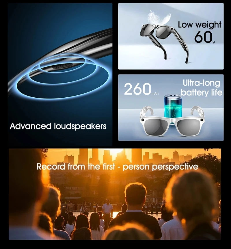 Xiaomi 8K AI Smart Gläser Mit 100MP Kamera Chat GPT Touch Sport Sonnenbrille Bluetooth Anruf Video Musik Player für Männer Frauen