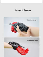 Auf Lager Spinnennetz Shooters Handgelenk Launcher Shooters Cosplay Requisiten Schießen Gerät Spielzeug Spinne Seide Launche Spielzeug