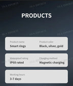 2025 neue Smart Ring Männer Frauen Kamera Steuerung Herzfrequenz Blut Sauerstoff Monitor Smartring IP68 & 5ATM Wasserdichte Multi-sport Modi