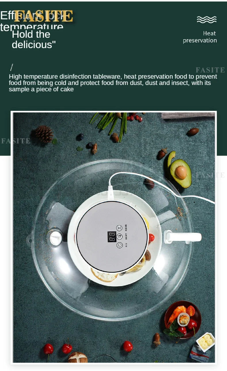 Heizungs-Dichtungsabdeckung für Lebensmittel, Mahlzeit, intelligente intelligente elektrische Heizung, Lebensmittel-Isolierabdeckung, multifunktionale Lebensmittel- und Frischabdeckung