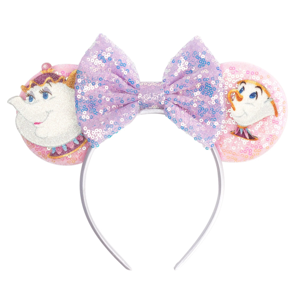 Prinzessin Haarreif mit Pailletten-Bogen – Disney-Motive, Halloween & Party | Damen & Kinder