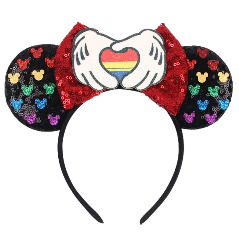 Prinzessin Haarreif mit Pailletten-Bogen – Disney-Motive, Halloween & Party | Damen & Kinder