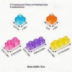 Silikon Gelee-Bausteine – Transparent, weich, quetschbar, DIY, Stressabbau, 28/40/56 St.