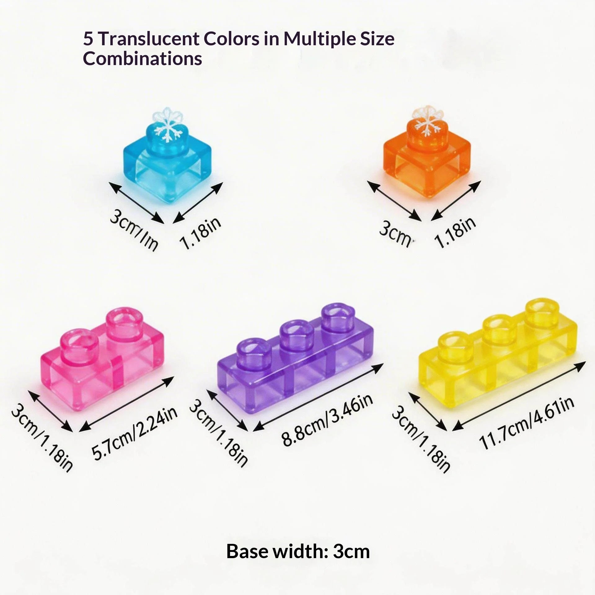 Silikon Gelee-Bausteine – Transparent, weich, quetschbar, DIY, Stressabbau, 28/40/56 St.