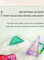 Magnetische Fliesen für Kinder im Alter von 3–5 Jahren, 4–8 Magnetspielzeug für 3 4 5 6 7 8+ Jahre alte Jungen, Mädchen, Kleinkinder, magnetische Bausteine, Vorschule