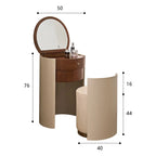 Wohnung Design Schminktisch Runde Luxus Schlafzimmer Set Schminktisch Stuhl Büro Penteadeira De Maquiagem Haus Zubehör