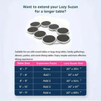 Drehteller für Küche, Esstisch, Drehteller für Küchenarbeitsplatte, 360-Grad-Drehung, vielseitig, hitzebeständig, für rechteckigen Tisch