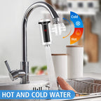 ATWFS 3300 W Instant-Warmwasserhahn, elektrischer Wasserhahn, moderner Durchlauferhitzer, Wasserhahn für die Küche, Warmwasserbereiter