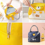 Tragbare Isolierte Thermische Picknick Lebensmittel Mittagessen Tasche Box Cartoon Tote Lebensmittel Frische Kühltaschen Beutel Für Frauen Mädchen Kinder Kinder Geschenk