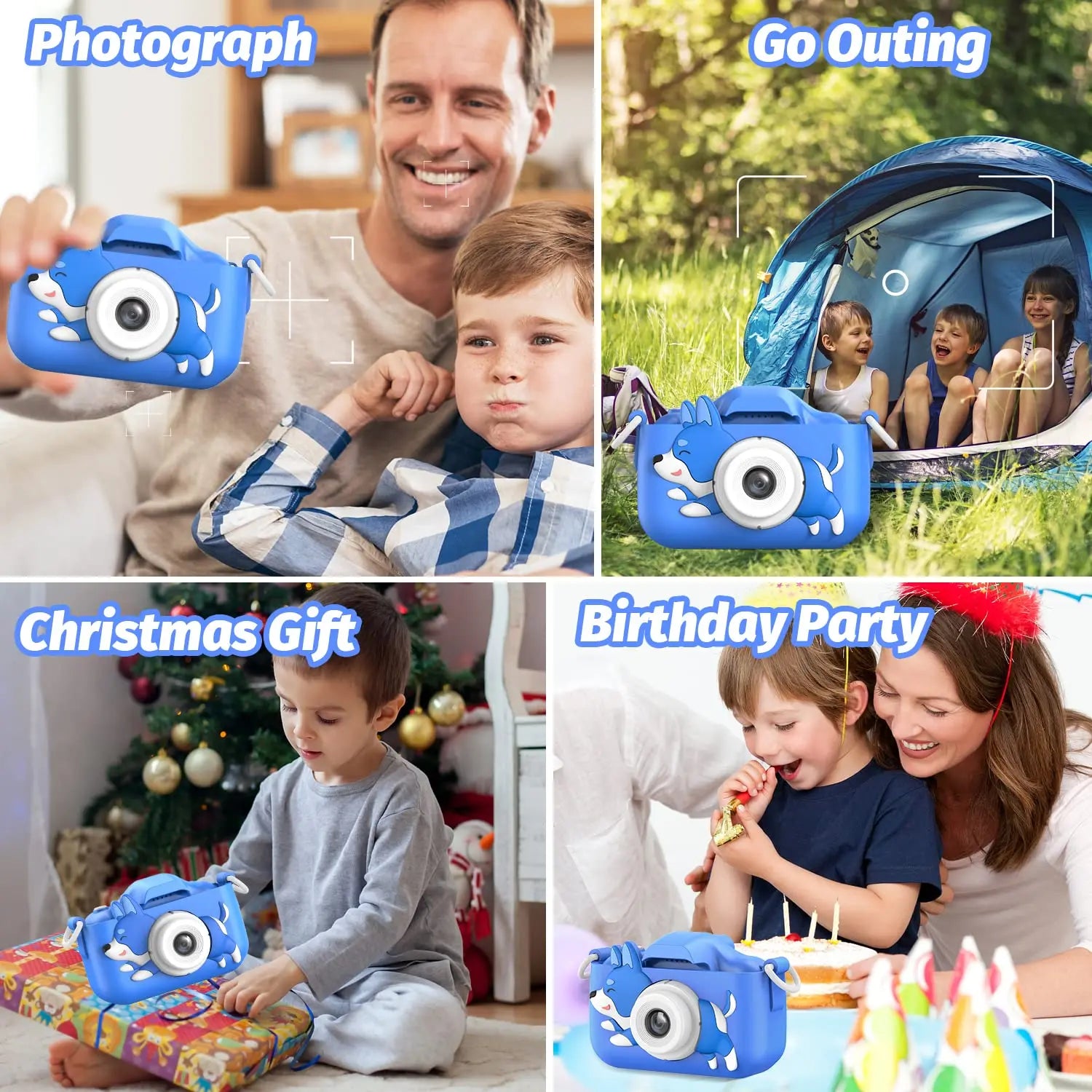 Kinder Kamera Digital Dual Kamera HD 1080P Video Kamera Spielzeug Mini Cam Farbe Display Kinder Spielzeug Für Geburtstag/weihnachten Geschenk