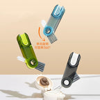 1 Stück Lamgool 3-in-1-Flaschenspalt-Reinigungsbürste, multifunktionale Bürste, Becher-Fugenreinigungswerkzeuge, Mini-Silikon-Becherhalter-Reiniger