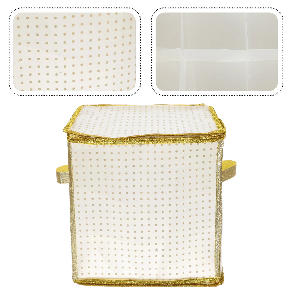 Weihnachtskugel-Box mit 75 Fächern, Weihnachtsornament, Aufbewahrungsorganisator, Oxford-Stoff, leichter Tragebehälter, Weihnachtsbox