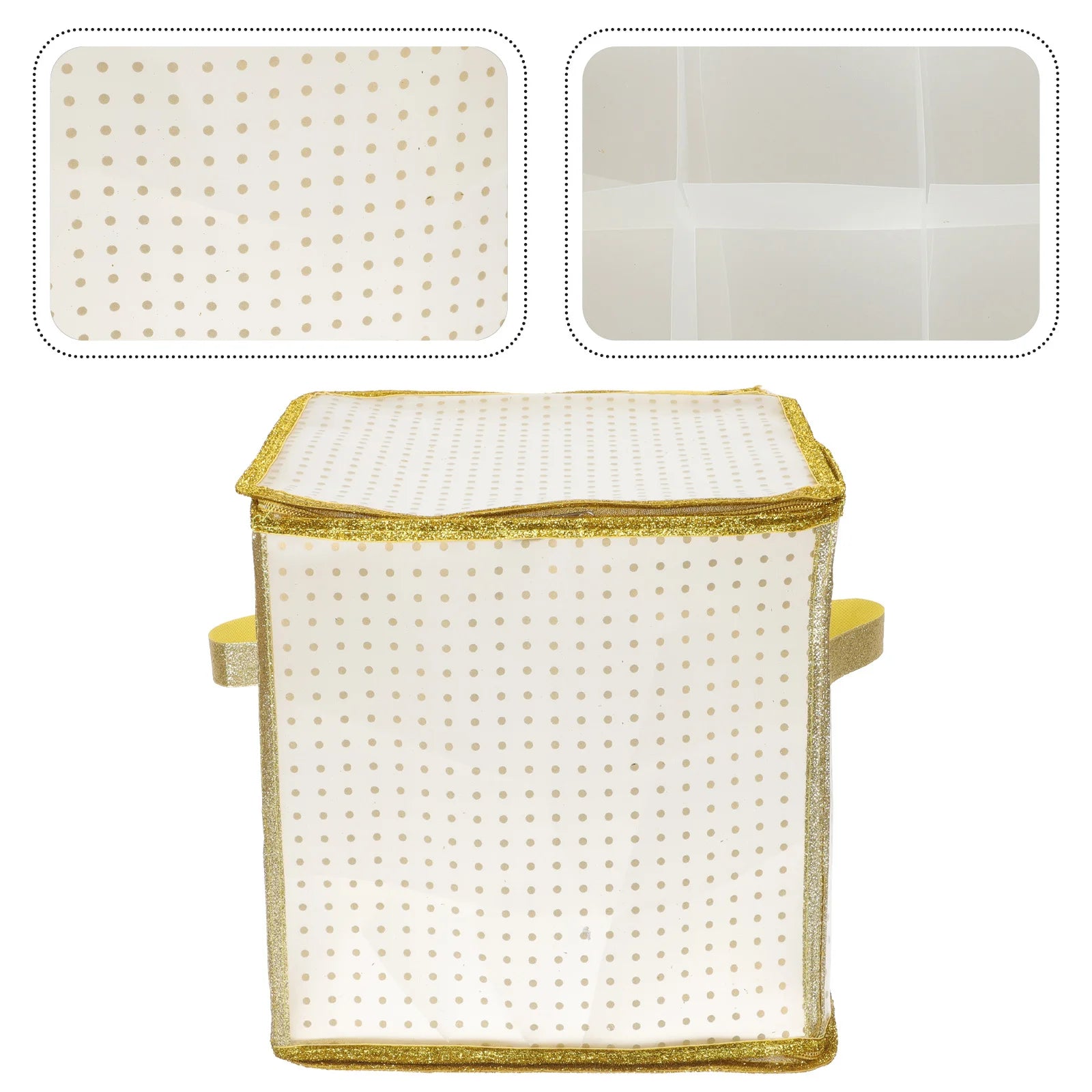 Weihnachtskugel-Box mit 75 Fächern, Weihnachtsornament, Aufbewahrungsorganisator, Oxford-Stoff, leichter Tragebehälter, Weihnachtsbox