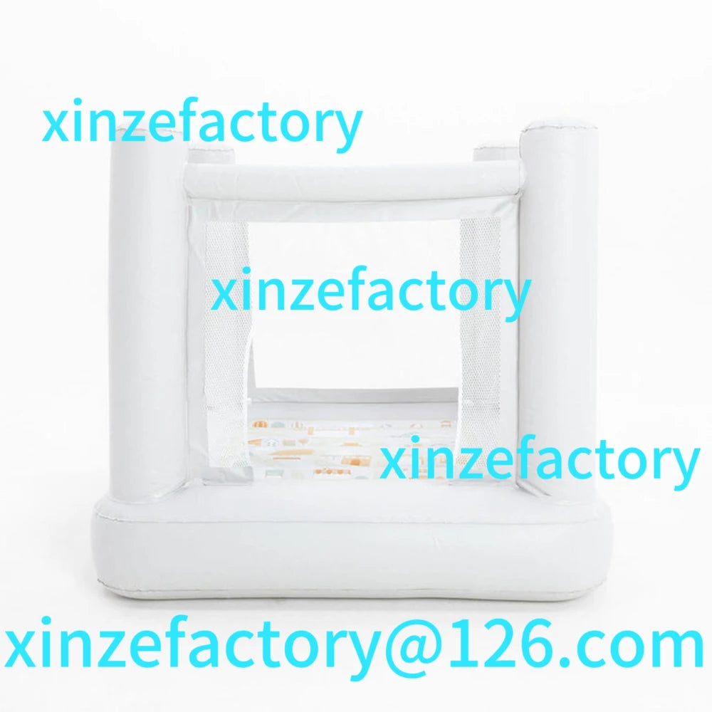 Geeignet für Mini City Bounce House Geburtstagsgeschenk 1-6 Jahre alt PVC Mini aufblasbare Burg Kinderspielzeug Castlecustomizable