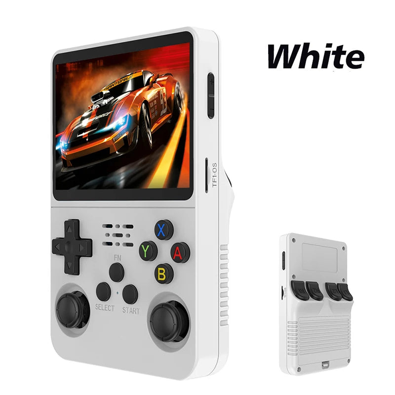 R36S Retro-Handheld-Videospielkonsole, Linux-System, 3,5-Zoll-IPS-Bildschirm, tragbarer Handheld-Videoplayer, 64 GB, 15.000 Spiele